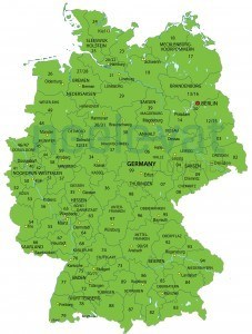 Postcodekaart Duitsland