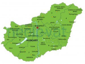Postcodekaart Hongarije