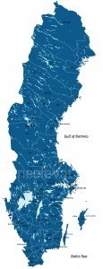 Postcodekaart Zweden
