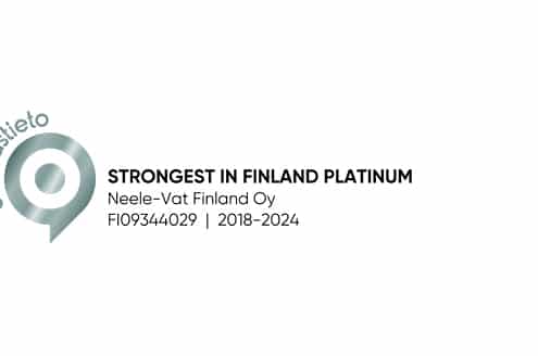 Neele-Vat Finland Oy ontvangt het Prestigieuze "The Strongest in Finland Classic" Certificaat